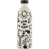 24 Bottles Urban Bottle Viva La Vida Paslanmaz Çelik Su Şişesi 1000 ml - Renkli - 1 Adet