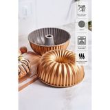 24 cm Döküm Kek Kalıbı, Gold, Sağlam ve Şık Tasarım - Seçenek 1 - Altın