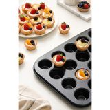 24 Gözlü Tartolet Kalıbı Mini Muffin Kek Tart Kalıbı Yapışmaz Kaplama Fırın Tepsisi Sariva Home