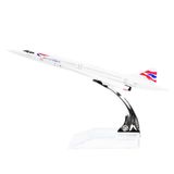 24-Hours British Airways G-BOAC Alaşım Metal Hatıra Concorde Model Uçak