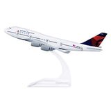 24-Hours Delta Boeing 747 Uçak Modeli Alaşım Metal Uçak Modelleri Die-cast 1:400