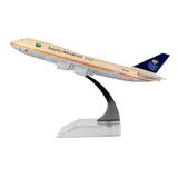 24-Hours Suudi Arabistan Havayolları Boeing 747 Uçak Modeli Alaşım Metal Uçak Modelleri Die-cast 1:400