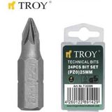24 Parça Bits Uç Seti PZ3X25MM - Çok Amaçlı Takım - Ahşap