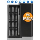 24 Parca Celik Saatci Tornavida Seti Hassas Saatci Elektronikci Bilgisayarci Telefoncu Tornavida