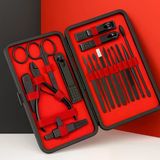 24 Parça Kendiliğinden Deri Çantalı Seyahat Tipi Manikür Pedikür Seti (5433)