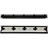 24 Port Cat6 Patch Panel 24 Port Ethernet Panel