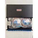 24 Port Fiber Optik Upc Patch Panel Set