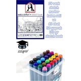 24 Renk Sketch Marker Kalem Seti ve A4 Ebat 50 Yaprak 120 gr Sketch Book