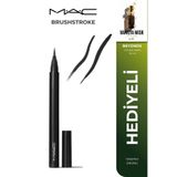 24 Saat Kalıcı Likit Eyeliner Fırça Uçlu Hassas Çizim Suya Dayanıklı Bulaşma Karşıtı Siyah Göz Kalemi MAC-EYELINER-GLIDE-1