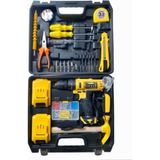 24 V Full Setli 37 Parça Çift Bataryalı Metal Şanzumanlı Şarjlı Matkap