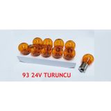 24 Volt 21 Watt Sinyal Stop Ampulu Turuncu 93 21W Yakın Tırnak