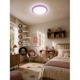 24 w Kristal Çerçeveli Tavan Armatürü, Esemlight,6400 K Beyaz Işık (mor)