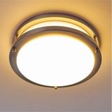 24 Watt Gün Işığı Ledli Yeni Tavan Armatürü, Balkon, Saçak Altı Armatür, Banyo Nemli Alan Armatürü Siyah