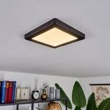 24 Watt Günışığı Ledli Çok Kaliteli Sıva Üstü Tavan Armatür 22 x 22 cm Kare Sıva Üstü Tavan Armatürü - Siyah