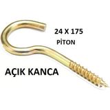 24 X 175 Pıton - Acık Kanca ( 1 Adet Fıyatıdır)