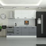 240 cm Mutfak Dolabı Mdf Kapak Tezgah Dahil YRKN240 98