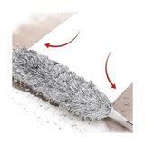 240 cm Teleskopik Uzatılabilir Mikrofiber Toz Alma Fırçası - Bükülebilir Başlıklı Tavan, Klima ve Korniş Temizleyici - Yıkanabilir Püskül ve Paslanmaz Çelik Saplı Toz Alıcı