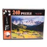 240 Parça Kutulu Puzzle - İsviçre Alp Dağları Manzarası!