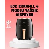 2400W Güçlü Airfryer 6l Yağsız Sağlıklı Pişirici LCD Dokunmatik
