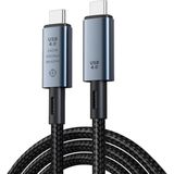240W 4.0 Thunderbolt Type-C To Type-C Şarj Data ve 8k 60Hz Görüntü Aktarım Kablosu Tip C 50CM Z - Çok Renkli