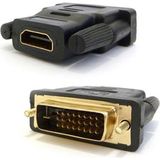 24+1 DVI Erkek To HDMI Dişi Çevirici DVI To HDMI - Siyah