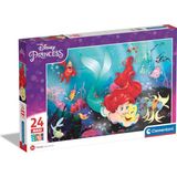 24243 Supercolor Mermaid Yapboz 24 Maksi Parça 3 Yaşından Itibaren Renkli Çocuk Yapbozu Özel Parlaklık ve Renk Yoğunluğu, Çocuklar Için Beceri Oyunu, Çok Renkli