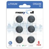 2450 Cr2450 Lityum Batarya 3v Yüksek Kapasiteli Düğme Pil Dl2450 6 Adet