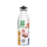 24Bottles Kids Bottle Best Friends Pipetli Paslanmaz Çelik Çocuk Su Matarası 500 ml