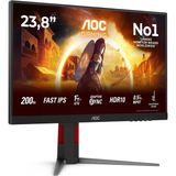 24G4ha - 24 İnch Full Hd Gaming Monitor, Fast Ips, 200Hz, 1Ms, G-Sync Comp, Hdr10, Height Adjust (1920X1080, 2X Hdmı 2.0, 1X Displayport 1.4)