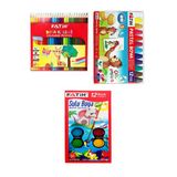 24'Lü Kuru Boya + Fatih 12'Li Sulu Boya + Fatih 12'Li Pastel Boya / 48 Parça Set