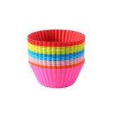 24'Lü Silikon Yıkanabilir Tekrar Kullanıma Uygun Cupcake Muffin Tart Puding 7 Cm Lik Kalıp