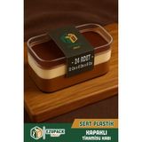 24'lü Tiramisu Cup 300 cc Mika Kase Plastik Şeffaf Kapaklı Sunum Kabı Tatlı & Meze ve Salata Kap