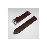 24mm Kahverengi Düz Deri Saat Kayışı Kordonu 24x24