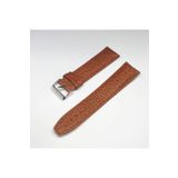 24mm Taba Açık Kahverengi Rolax Bombeli Deri Saat Kayışı Kordonu 24x22