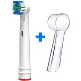 24sat Oral-B Uyumlu 1 Adet Yedek Başlık 1 Adet Koruyucu Kapak