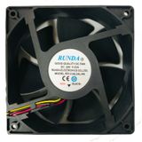24V 0.33A 120 x 120Mm 3 Kablolu Dc Fan Runda 12 x 12 Cm Dc Fan