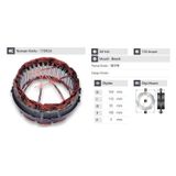 24v Alternatör Statör Bosch Tipi 112 A 6 Uçlu-tırnaklı Otobüs
