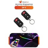24V Uzaktan Kumandalı Açma Kapama Modülü Araç Kumanda Sistemi Universal Set T-264