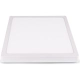 24W Sıva Üstü Kare Panel LED Spot Armatür, Modern Aydınlatma Çözümü - Ahşap - Bej - Siyah