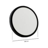24w Siyah Sıva Üstü Yuvarlak Led Panel 6500k Beyaz Işık