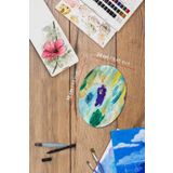 24x33 Cm Pres Kompozit Elips Tuval 9lu Set