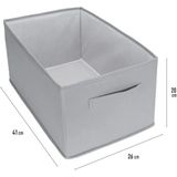 24X41x20 Cm Bez Kutu Pantolon Organizeri Dolap İçi Düzenleyici, Çamaşır Organizer, İçi Pantolon Saklama Kutusu, Katlanabilir Dolap Organizer Sepeti