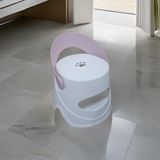 25 * 24 Cm Pembe Renk Plastik Kaydırmaz Çocuk Tabure Ve Sandalyesi - Katlanır Pati figürlü