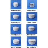 25-30-50-100-150 ML Boş Kozmetik-Krem-Pomat Kutusu Lüx Plastik Krem Kavanozu 1-250 Adet