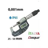25-50 Mm Dıjıtal Mıkrometre Ip65 Dasqua Bılgı Cıkıslı