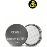 25 Adet 3 Volt CR2025 Lityum Para Pil (DL2025 Cr 2025 Bios-Kepenk-Kumanda Terazi Düğme Lithum Pili)
