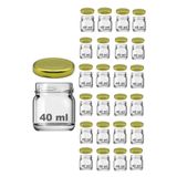 25 Adet 40 cc Mini Küçük Cam Kavanoz Numune, Mama, Düğün Ve Kına Şekerleme Kavanozu 40ml
