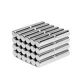 25 Adet 5x15 mm Yuvarlak Güçlü Neodyum Mıknatıs (Çap 5 mm Kalınlık 15 mm)