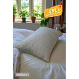 25 Adet Biyeli Kapitone Deluxe Pamuklu Fermuarlı Yastık Koruyucu Kılıf 50X70 Cm