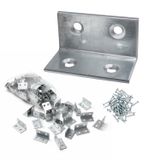 25 Adet Metal L Köşebent 40X20x20 Mm Vida Setli Mobilya Dolap Raf Bağlantı Sabitleme Aparatı